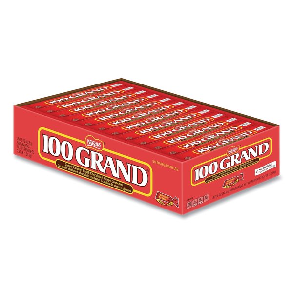 100 Grand Chocolate Candy Bars, Full Size, 1.5 oz, PK36 11000599